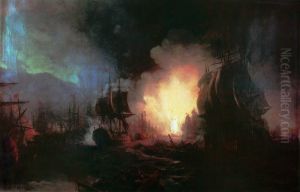 Battle of Chesma (1886) by Ivan Aivazovsky