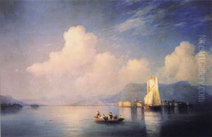 Italian Landscape (Lago Maggiore), Evening by Ivan Aivazovsky
