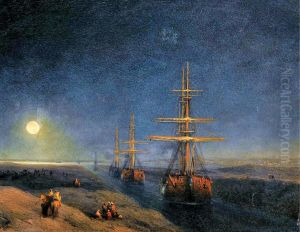 Suez Canal by Ivan Aivazovsky