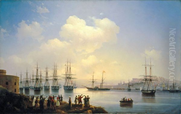 The Russian Squadron on the Sebastopol Roads - view 1
