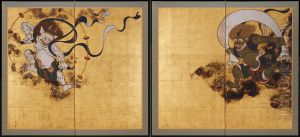 feng shen lei shen tu ping feng (Wind God and Thunder God Screens)