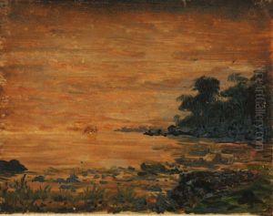 Oil Sketch of Florida by George Leo Frankenstein