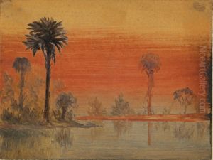 Oil Sketch of Florida by George Leo Frankenstein