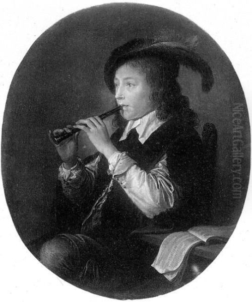 A flute player - view 1