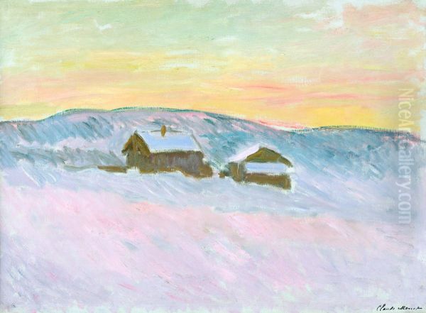 Norwegische Landschaft. Die blauen Hauser - view 1