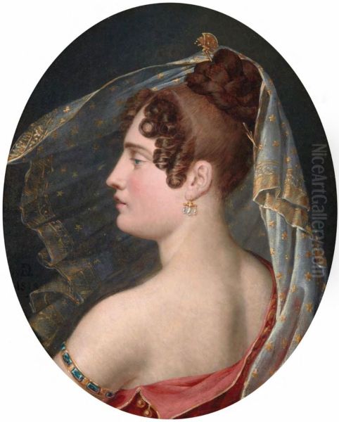 Portrait presume de Mlle George en Allegorie de la Nuit - view 1