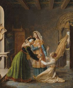 Queen Eleanor and Rosamund Clifford by Marie-Philippe Coupin de la Couperie