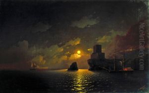 Moonlight night by Ivan Aivazovsky