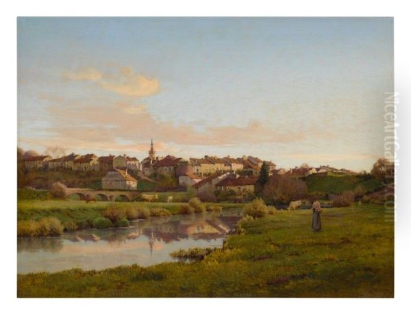 LA SAONE A CHATILLON, LE SOIR (VOSGES) - view 1