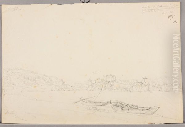 Vue de l'Ile Barbe sur la Saone - view 1