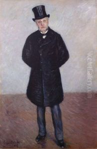 Portrait de Jean Daurelle en pied by Gustave Caillebotte