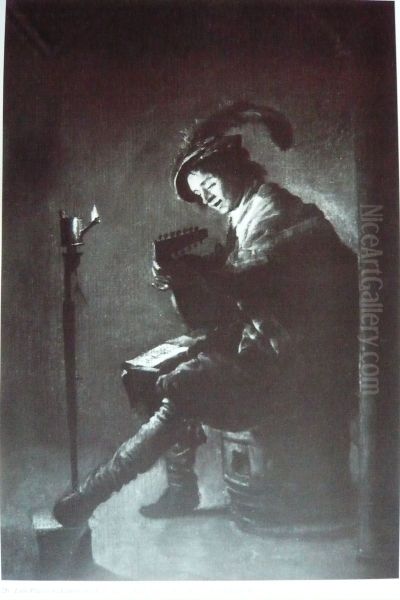 Lute Player by Lamplight - view 1