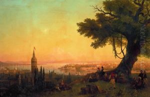 <<Vid Konstantinopola pri vecernem osvesenii>> by Ivan Aivazovsky