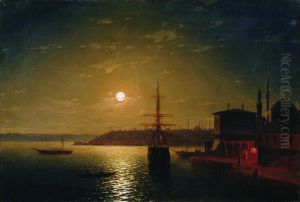 Golden Horn Bay Turkey by Ivan Aivazovsky