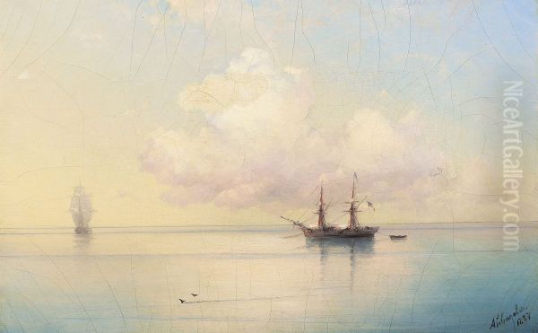 Sailing Ships on a Calm Day. - view 1