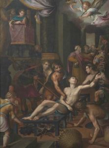 Martirio Di San Lorenzo by Giovanni Maria Butteri