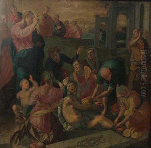 Panneau Parquete 112 X 117 Cm
Eleve De Bronzino Et Aide De Alessandro Allori, Il Fut Egalement Influence Par Vasari Et Titi - view 1