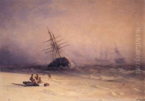 Shipwreck in the North Sea by Ivan Aivazovsky