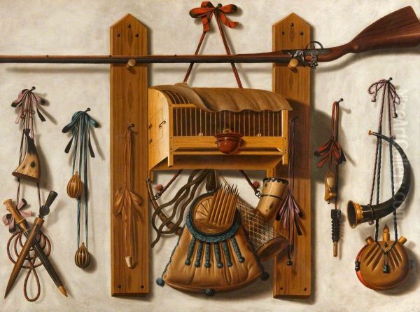 Still Life with Fowling equipment - view 1