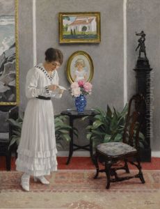 THE LETTER by Paul Gustav Fischer
