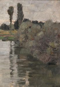 Willows At Twilight by Bernhard Buttersack