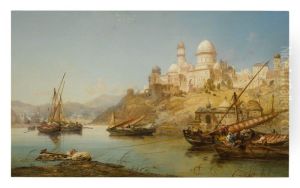 RIGGING BOATS IN AN EASTERN HARBOR