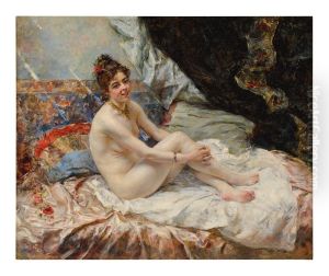 NUDE IN A LIGHT-FILLED BOUDOIR by unknown