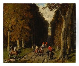 CHASSE DANS L'ALLEE VERS LA CROIX CHASSE DANS L'ALLEE VERS LA CROIX