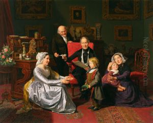 The Adoption. by Ferdinand Georg Waldmuller