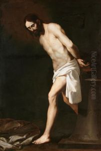 Cristo atado a la columna by Francisco De Zurbaran