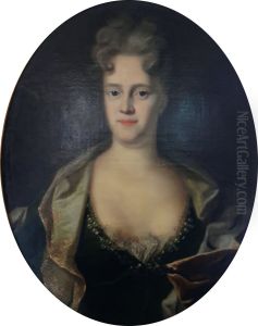 Lady with a large decolletage