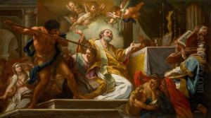 THE MARTYRDOM OF SAINT MATTHEW by unknown
