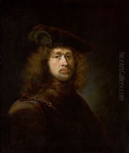 PORTRAIT OF A GENTLEMAN, BUST-LENGTH, WEARING A FEATHERED BERET PORTRAIT OF A GENTLEMAN, BUST-LENGTH, WEARING A FEATHERED BERET