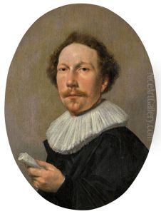 PORTRAIT OF A MAN, HALF-LENGTH, HOLDING A SCROLL