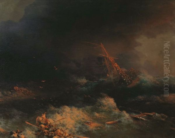 Wreck of the ship "Ingermanland" in Skagerrak on the night of August 30, 1842. - view 1