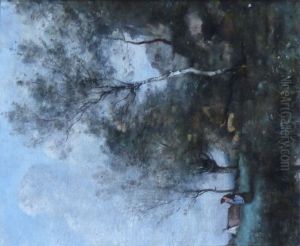 The Birch by Jean-Baptiste Camille Corot