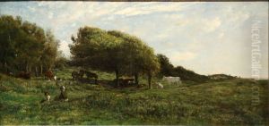 Les Graves inVillerville by Charles-Francois Daubigny