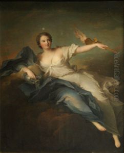 Portrait de Madame de Chateauroux en Aurore. by Jean-Marc Nattier