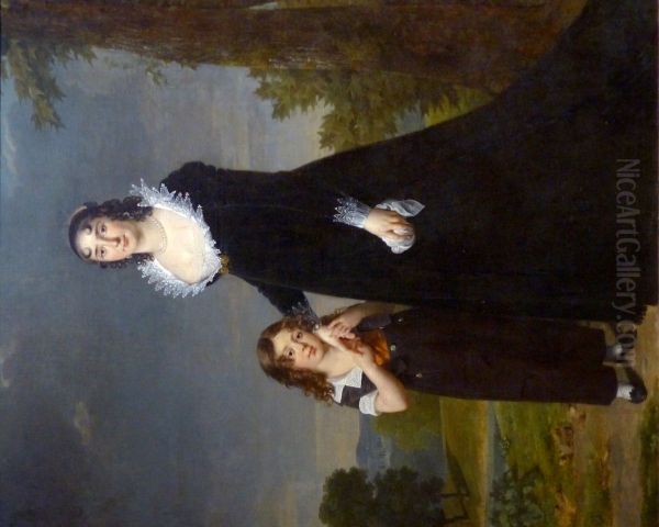 A Mother and her Son - view 1