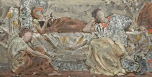 Study for "Reading Aloud" by Albert Joseph Moore