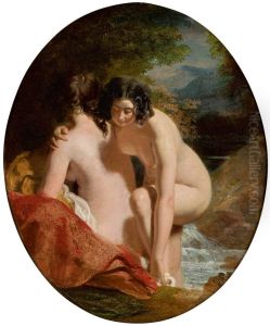 TWO FEMALE BATHERS by unknown