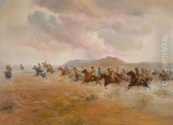 YEOMANRY SCOUTS ON THE VELDT - view 1