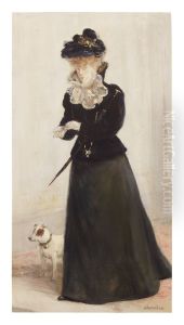 ELEGANTE AU CHIEN by unknown