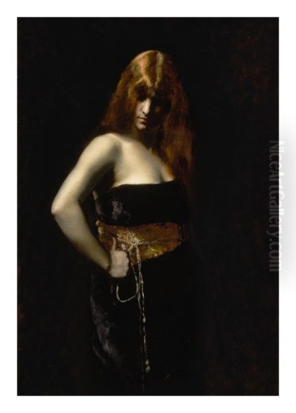 PORTRAIT OF A WOMAN WITH RED HAIR - view 1