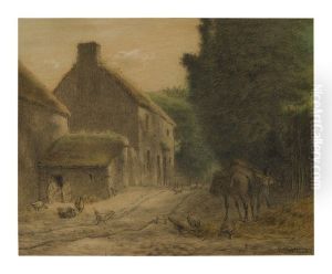 FARMHOUSE AT GRUCHY by unknown