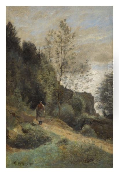 PAYSANNE SUR UN CHEMIN - view 1