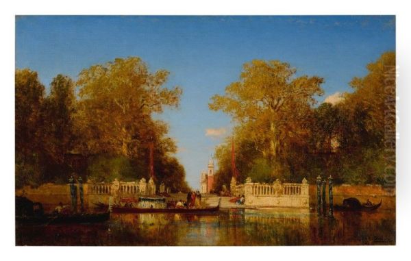 GONDOLES DEVANT LE JARDIN FRANCAIS - view 1