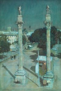 MOONLIGHT - ALAMEDA DE HERCULES, SEVILLE by unknown