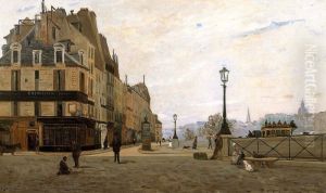 LE PONT NEUF ET LE QUAI DES ORFEVRES, PARIS by unknown