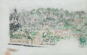 CERISIERS EN FLEURS by unknown